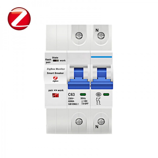 Zigbee Circuit Breaker (2P) (Power meter version)