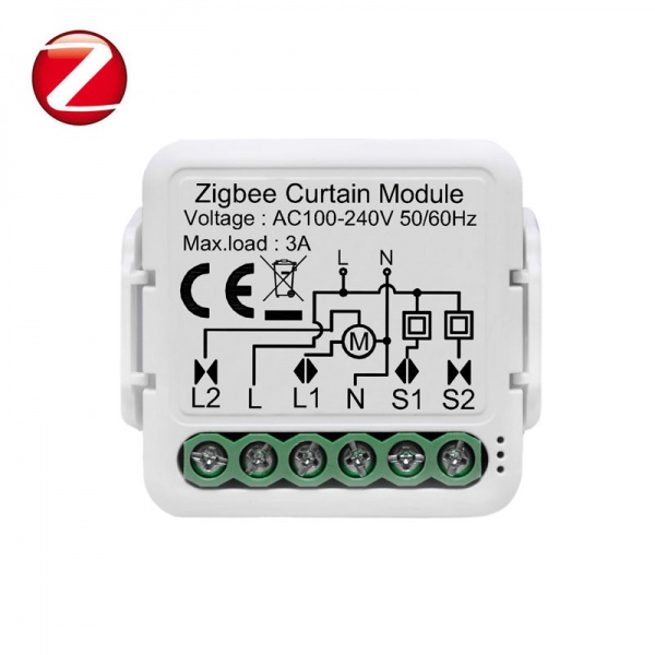 Zigbee Curtain Module (1/2 CH)